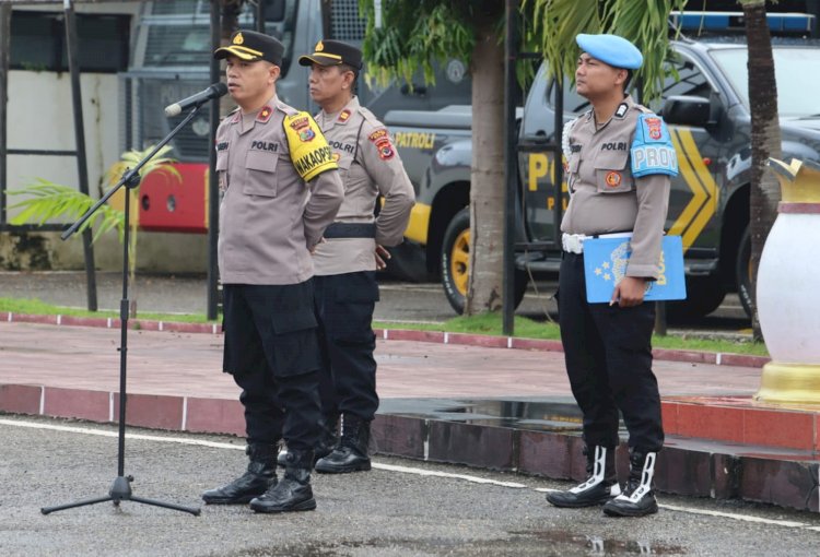 Apresiasi Kinerja Anggota, Wakapolres Belu, KOMPOL Lorensius Imbau Anggota Selalu Jaga Kesehatan dan Laksanakan Tugas Sesuai Mekanisme