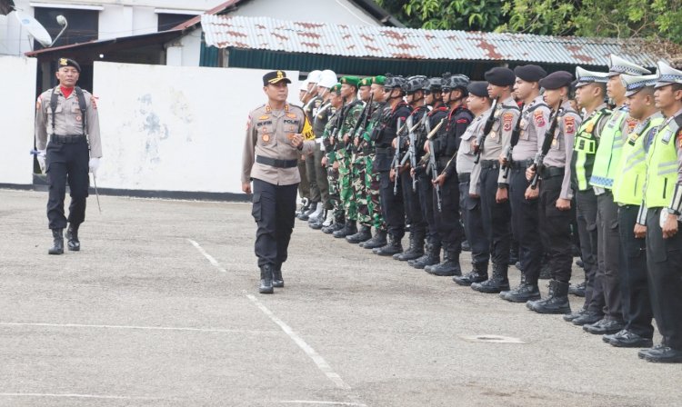 Tandai Pengamanan Hari Raya Idul Fitri 1447 H, Kapolres Belu Pimpin Upacara Gelar Pasukan Operasi Ketupat Turangga 2026