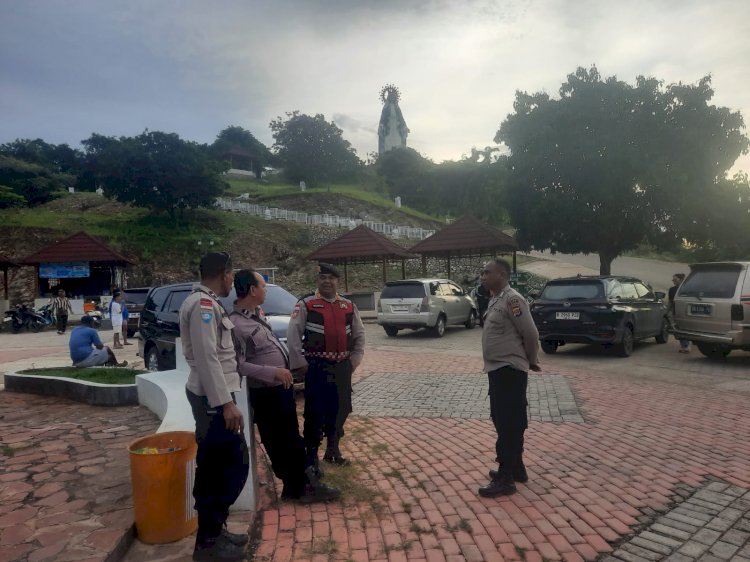 Cegah Kriminalitas di Libur Lebaran 2026, Polsek Kakuluk Mesak dan Sat Polairud Polres Belu Turun Amankan 4 Destinasi Wisata