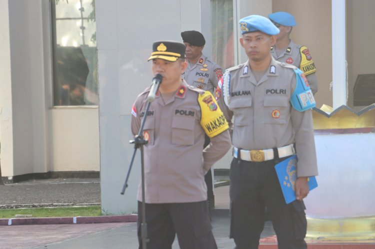 Apresiasi Kinerja Anggota Amankan Perayaan Paskah, Wakapolres Belu, KOMPOL Lorensius Imbau Anggota Selalu Jaga Kekompakan dan Laksanakan Tugas Sesuai Mekanisme