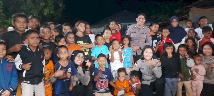 Kapolres Flores Timur dan Polwan Turun ke Lokasi, Ratusan Rumah Rusak Akibat Gempa di Adonara Timur