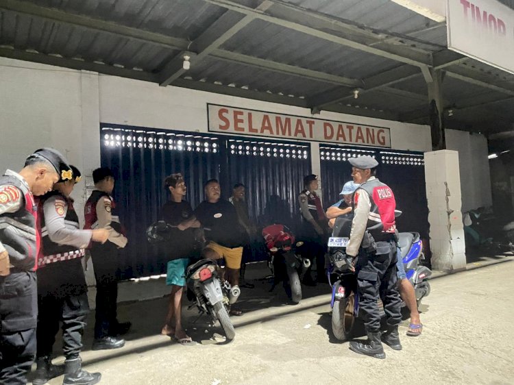 Terus Menjaga Situasi Kondusif, Tim Perintis Samapta Polres Belu Gencar Laksanakan Patroli Malam