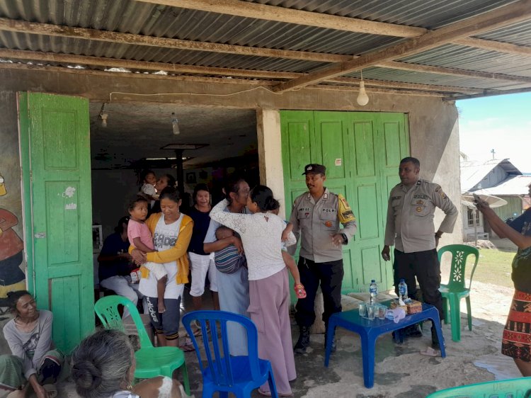 Damai Itu Indah, Bhabinkamtibmas Lawalutolus Polres Belu Mediasi Kasus Sapi Terjang Kebun Milik Warga