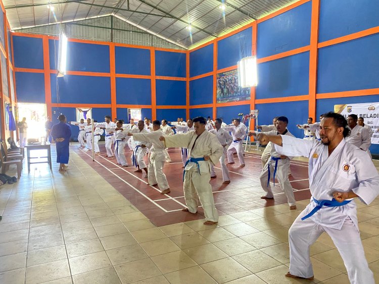 Diusulkan Naik Pangkat Juli 2026, 51 Personel Polres Belu dan Brimob Kompi 1 Yon A Pelopor Ikut Ujian Bela Diri Polri