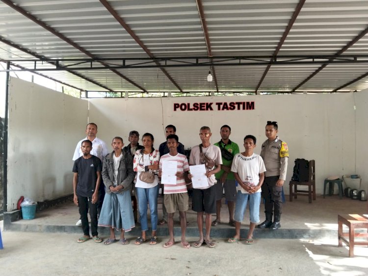 Damai itu Indah, Polsek Tasifeto Timur Resor Belu Selesaikan Kasus Penganiayaan Warga Takirin Secara Restorative Justice