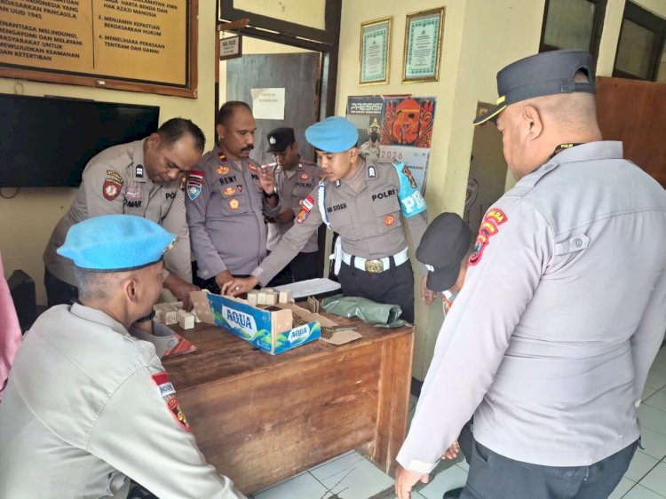 Uji Disiplin dan Kesiapsiagaan Personel dalam Pelaksanaan Tugas, Seksi Propam Polres Belu Sidak ke Polsek Perbatasan