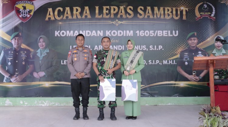 Wujud Sinergitas TNI Polri, Kapolres Belu Hadiri Acara Lepas Sambut Dandim 1605 Belu