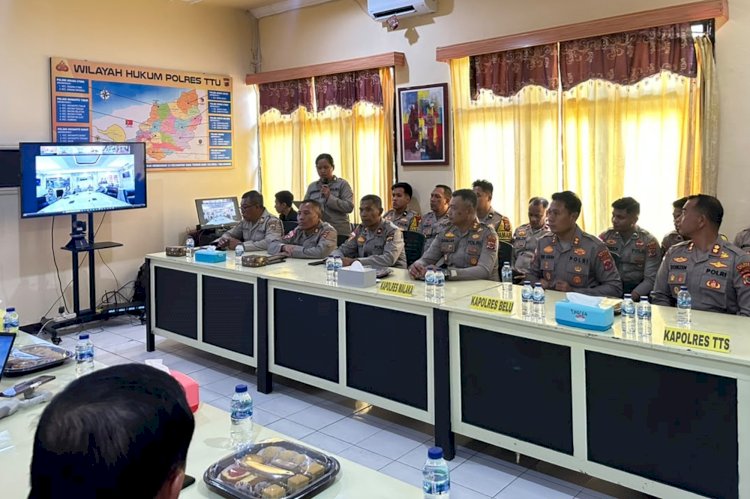 Turun ke Polres TTU, Kapolres Belu Hadiri Supervisi Penguatan Fungsi Pamapta oleh Tim Rojianstra Stamaops Polri