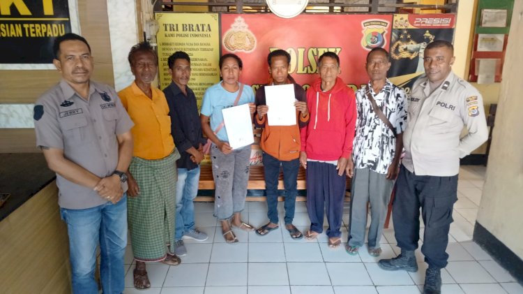 Damai Itu Indah, Polsek Tasifeto Barat Damaikan Calon Pasutri Asal Tukuneno yang Terlibat Penganiayaan