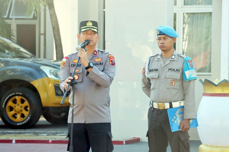Pimpin Apel Perdana, Wakapolres Belu, KOMPOL Cecep Ibnu Ahmadi Imbau Anggota Laksanakan Tugas Sesuai Mekanisme dan Jauhi Pelanggaran