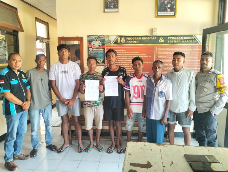 Terapkan Restorative Justice, Polsek Kakuluk Mesak Selesaikan Kasus Pengeroyokan di Desa Kenebibi