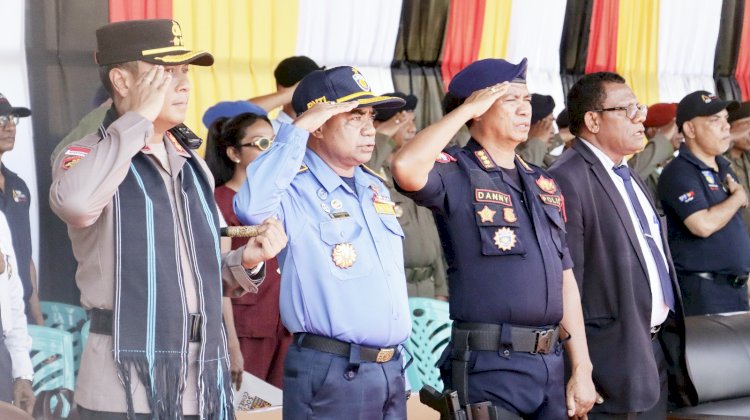 Pererat Hubungan Komunikasi dan Kerja sama Antara Aparat Keamanan Kedua Negara, Kapolres Belu Hadiri HUT ke-23 Polisi PerbatasanTimor Leste