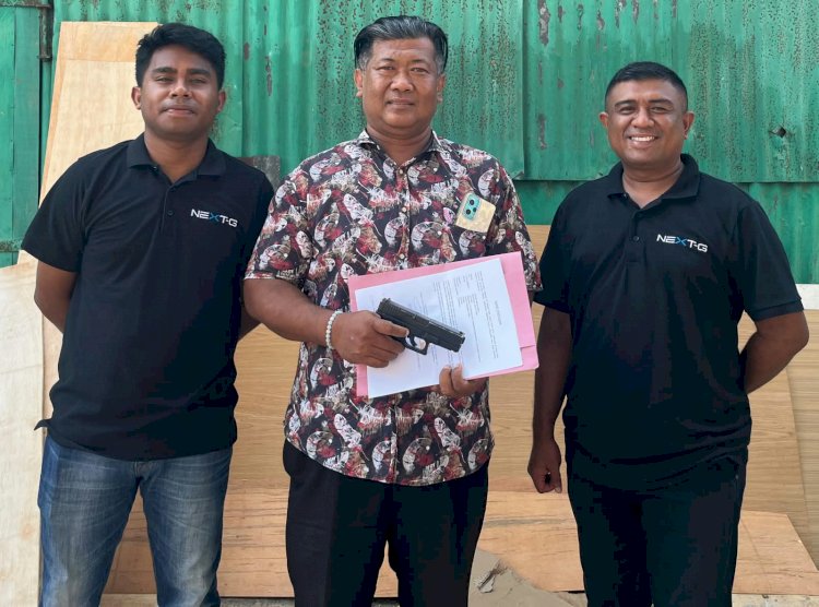 Warga Weatuan Serahkan Satu Pucuk Airsoft Gun ke Polres Belu, Polisi Amankan untuk Cegah Penyalahgunaan