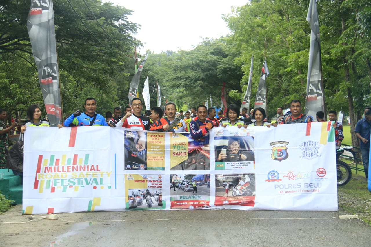 Bareng Dir Lantas Polda NTT, Sat Lantas Polres Belu Gelorakan MRS Festival di Adventure Trail Trabas 2019