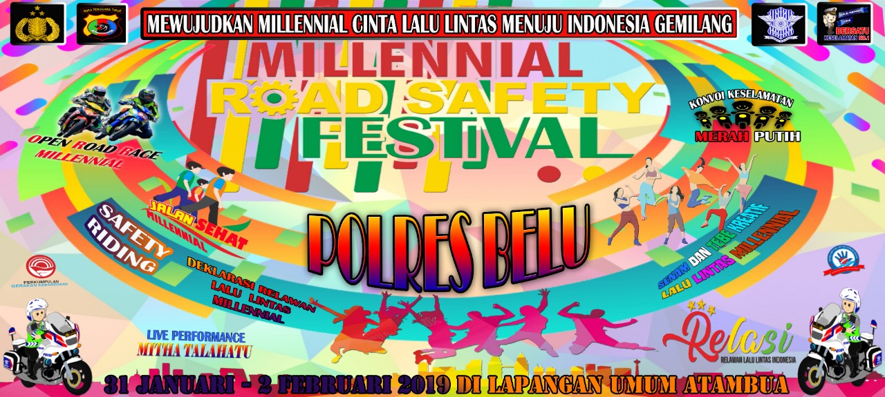 Millenial Road Safety Festival Polres Belu Bakal