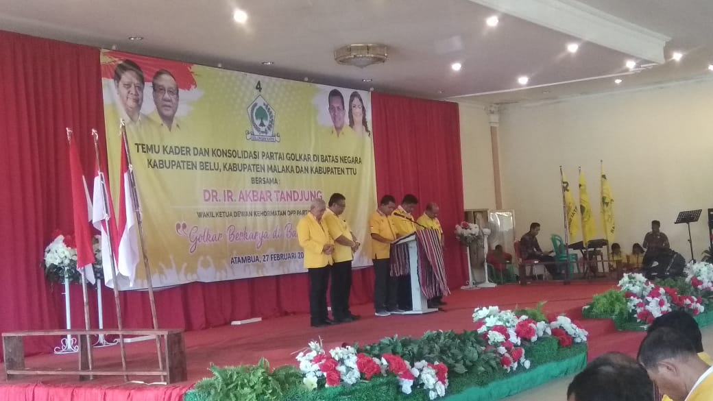 Polres Belu Amankan Temu Kader Partai Golkar Bersama Politisi Senior Akbar Tanjung