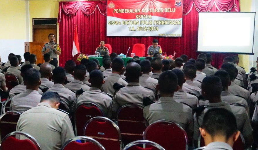 Video, Pembekalan Kapolres Belu kepada Siswa Diktukba Polri Perbatasan T. A 2018 / 2019