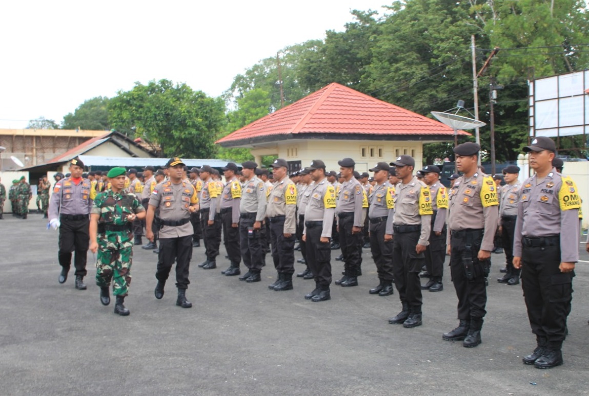 Gelar Apel Gabungan, TNI-Polri di Tapal Batas Siap Amankan Pemilu 2019