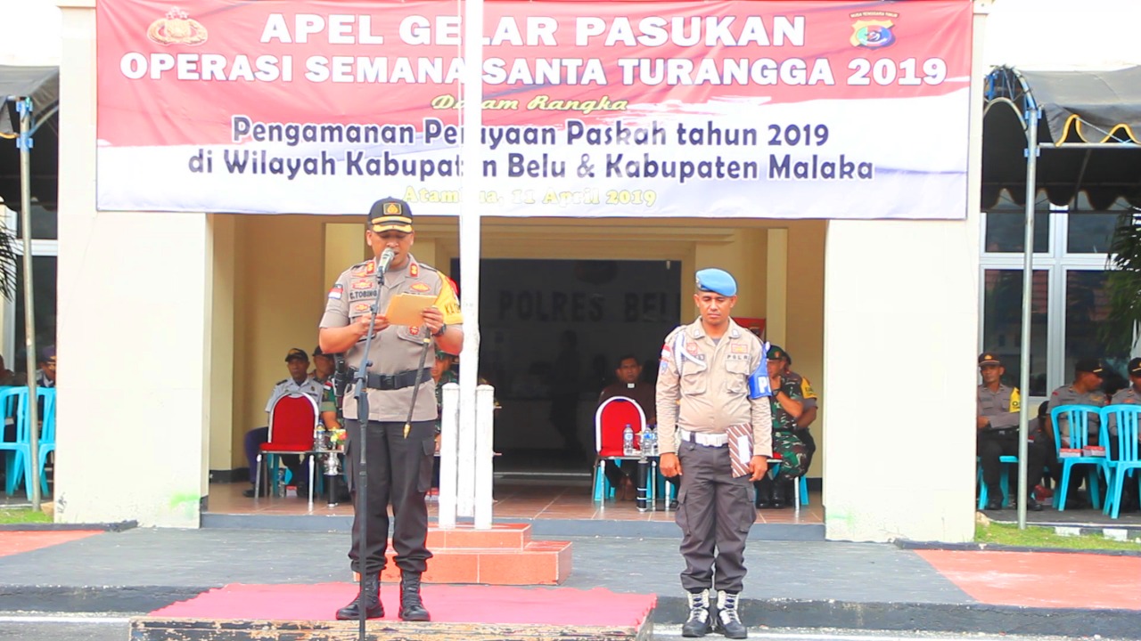 Amankan Perayaan Paskah, Polres Belu Gelar Operasi Semana Santa Turangga 2019