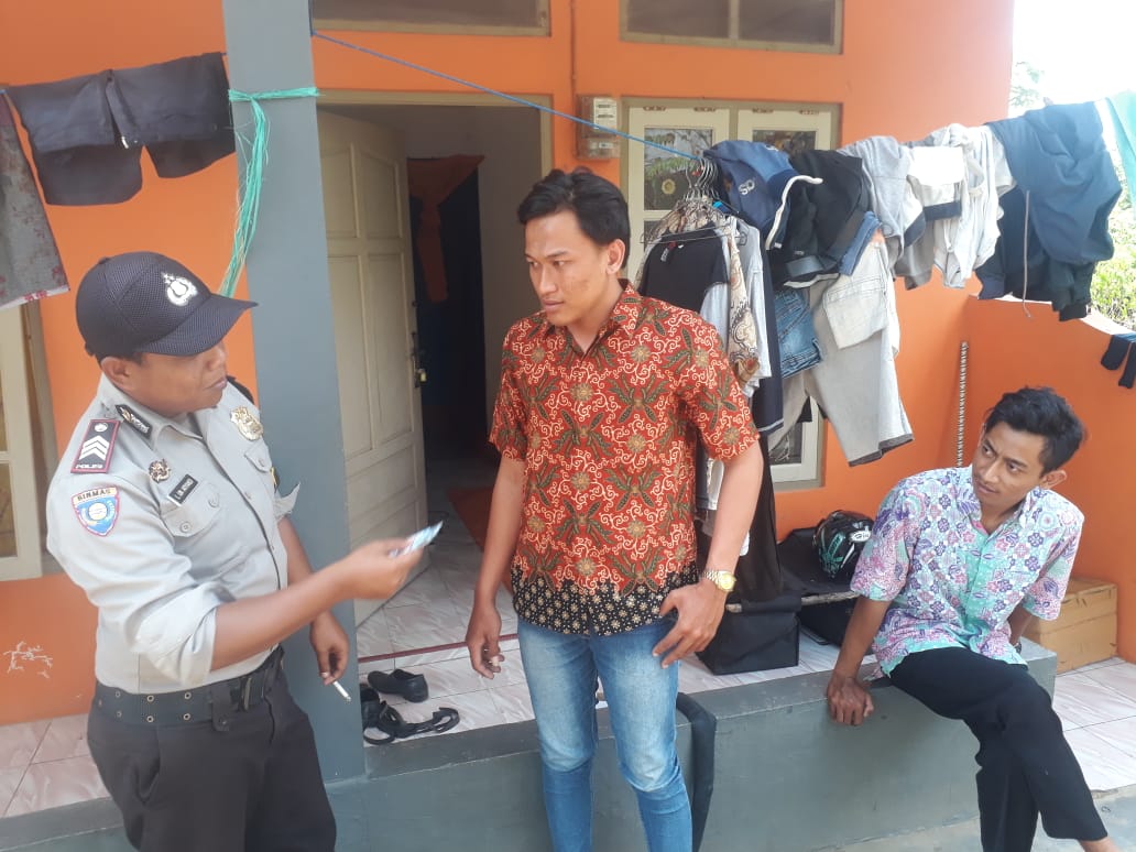 Bhabinkamtibmas Beirafu Polres Belu Minta Penghuni Kos Jaga Kamtibmas Jelang Pemilu 2019