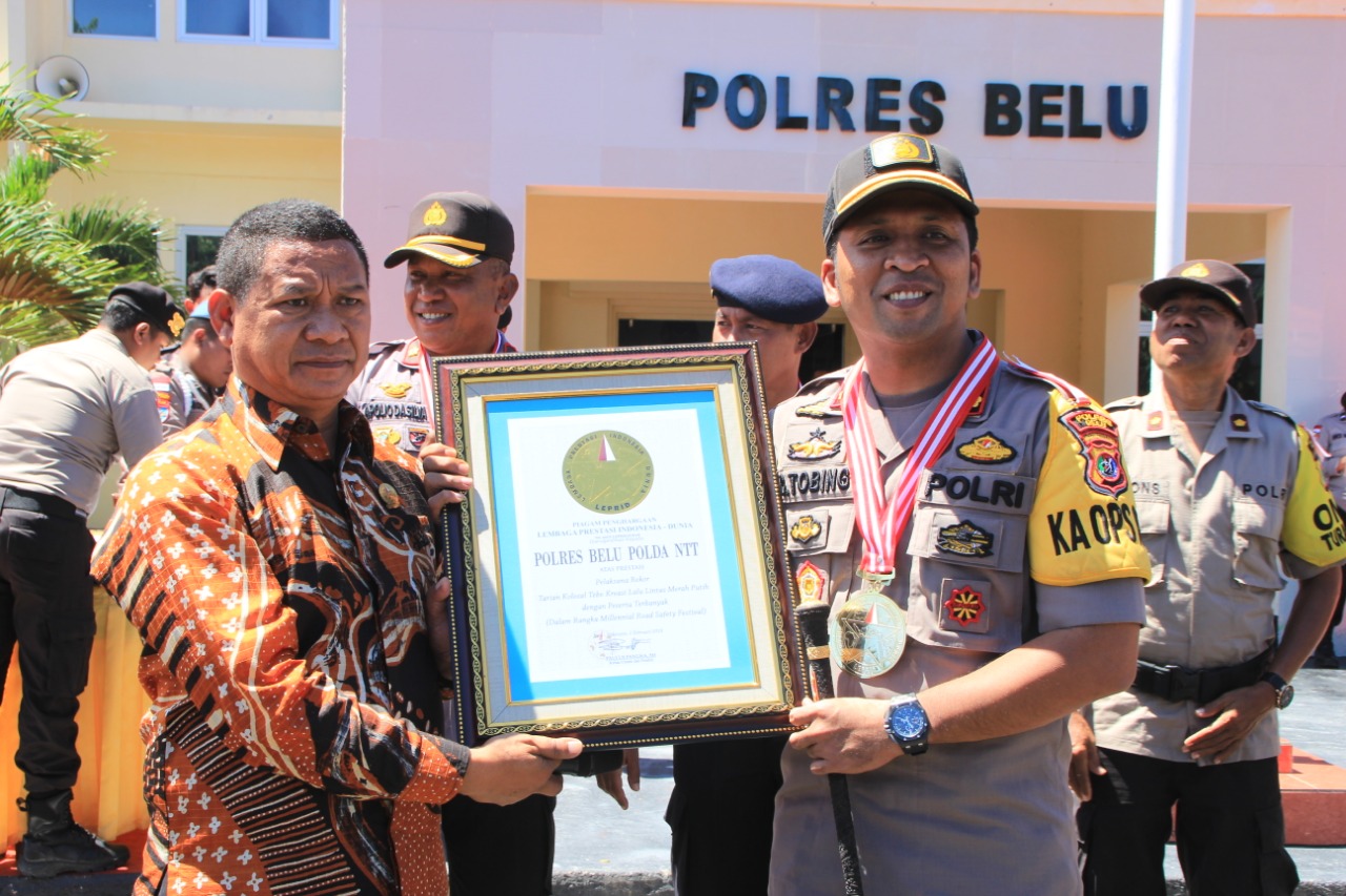 Catat Rekor Dunia, Kapolres Belu: Pembentangan Bendera Merah Putih Raksasa Sebagai Perekat Persatuan Bangsa