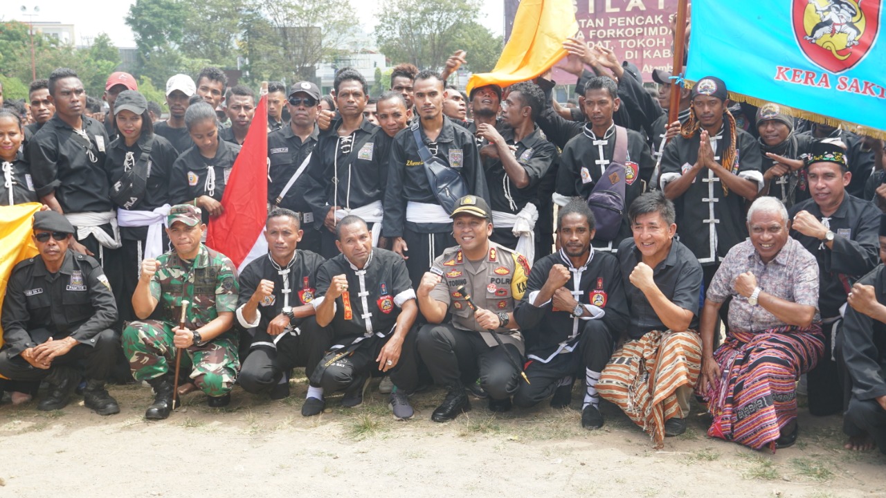 Setelah Sumpah Adat, Kapolres Belu Imbau Dua Perguruan Silat Ini Saling Menghargai dan Rawat Kerukunan