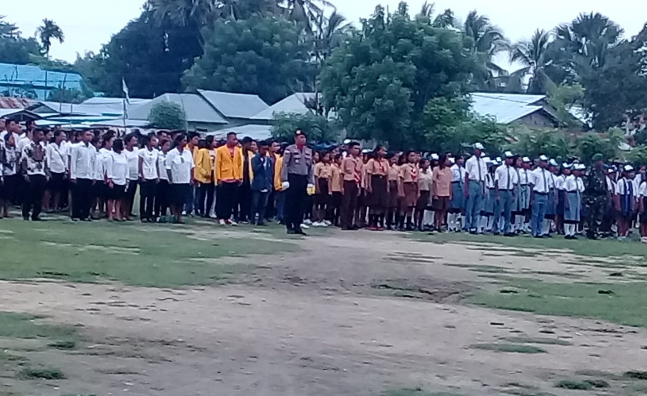 Kapolsek Malaka Barat Jadi Komandan Upacara Pada Peringatan Hari Pancasila di Malaka