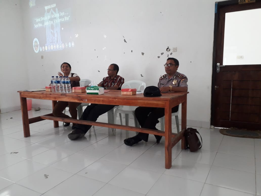 Hadir di Minlok Lintas Sektor Puskesmas Haekesak,Kapolsek Raihat Bicara Peran Suami dalam Kehamilan Istri