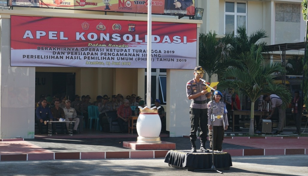 Gelar Apel Konsolidasi, Polres Belu Evaluasi Pelaksanaan Ops Ketupat dan Siap Amankan Sidang PHPU
