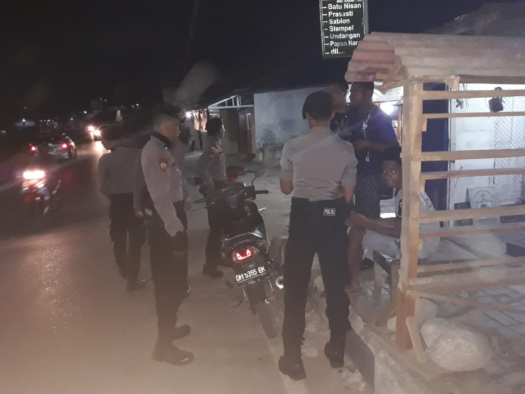 Cipta Situasi Kondusif di Malam Hari, Anggota Dalmas Polres Belu Lakukan Patroli di Tempat-tempat Ini