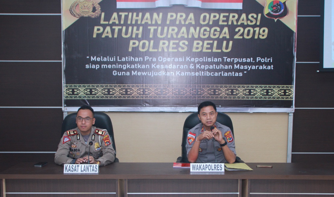 Wakapolres Belu Pimpin Latihan Pra Operasi Patuh Turangga 2019