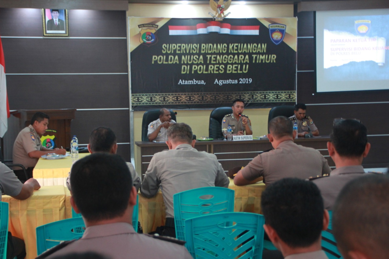 Analisis Pengelolaan dan Pelaporan Keuangan pada Satuan Kerja, Bidang Keuangan Polda NTT Lakukan Supervisi di Polres Belu