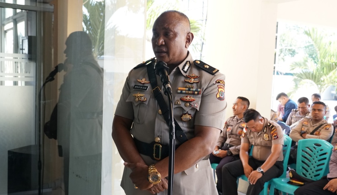 Pindah Tugas ke BNNK Belu, KOMPOL Apolio Da Silva Beri Pesan ini kepada Anggota Polres Belu