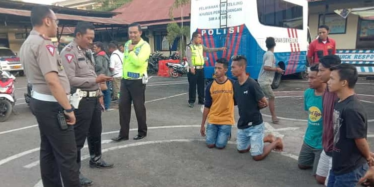 Terlibat Aksi Balap Liar, Lima Remaja diamankan Sat Lantas Polres Belu