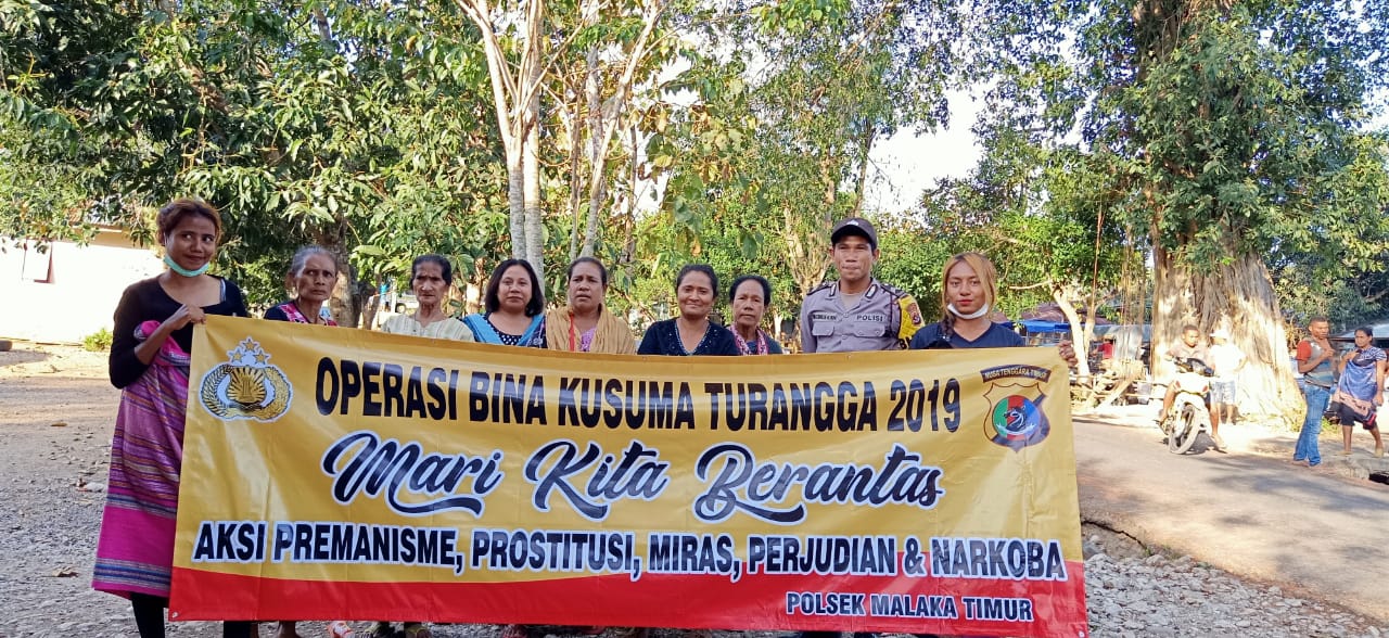 Ops Bina Kusuma 2019, BRIPTU Maxi Kain Ajak Warga Binaannya Basmi Penyakit Masyarakat