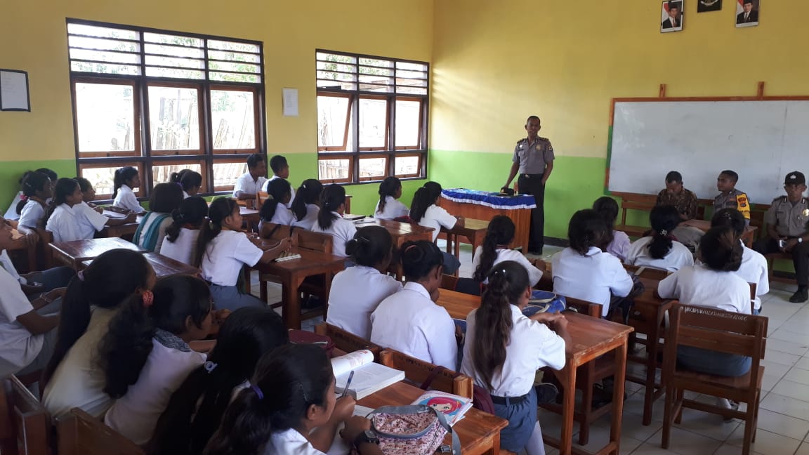 Jauhi Kenakalan Remaja, Pesan Kapolsek Sasitamean kepada Pelajar SMAN Sasitamean