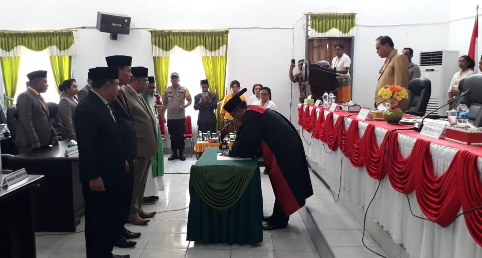 Kapolres Belu Hadiri Pelantikan Pimpinan DPRD Malaka Periode 2019-2024