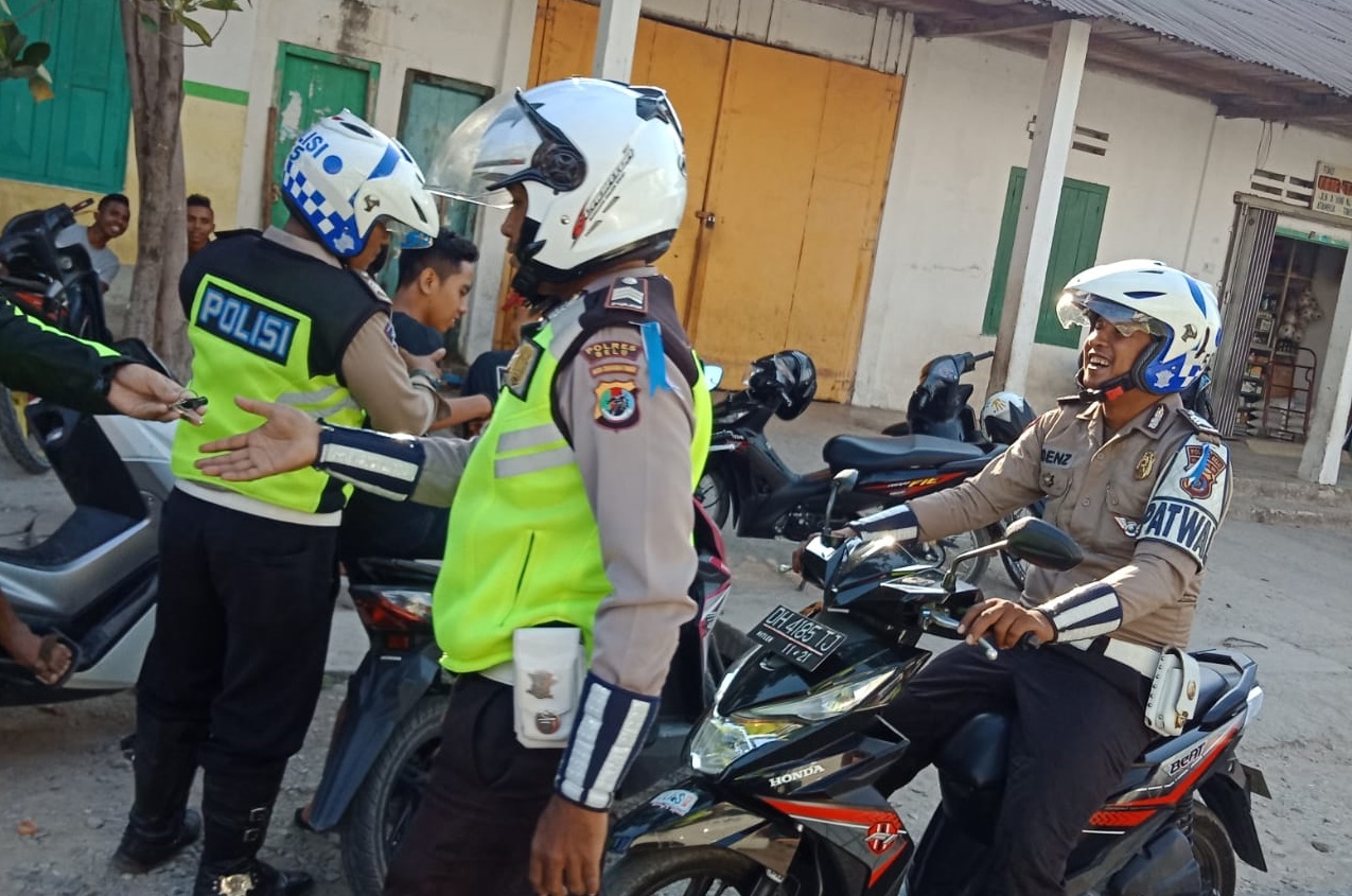 Hunting Seputaran Kota, Sat Lantas Polres Belu Jaring Pengendara Dibawah Umur dan Tidak Pakai Helm