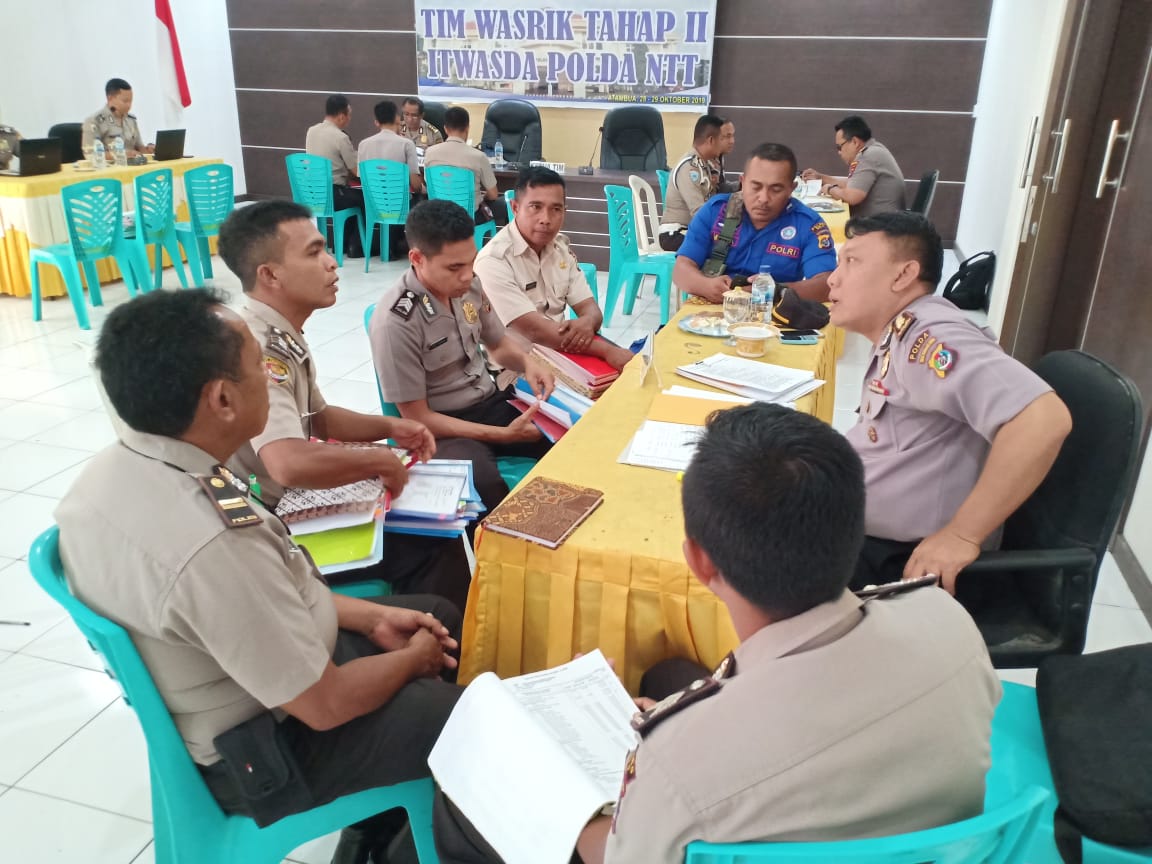 Polres Belu Terima Kunjungan Kerja Tim Wasrik Itwasda Polda NTT Tahap II TA 2019