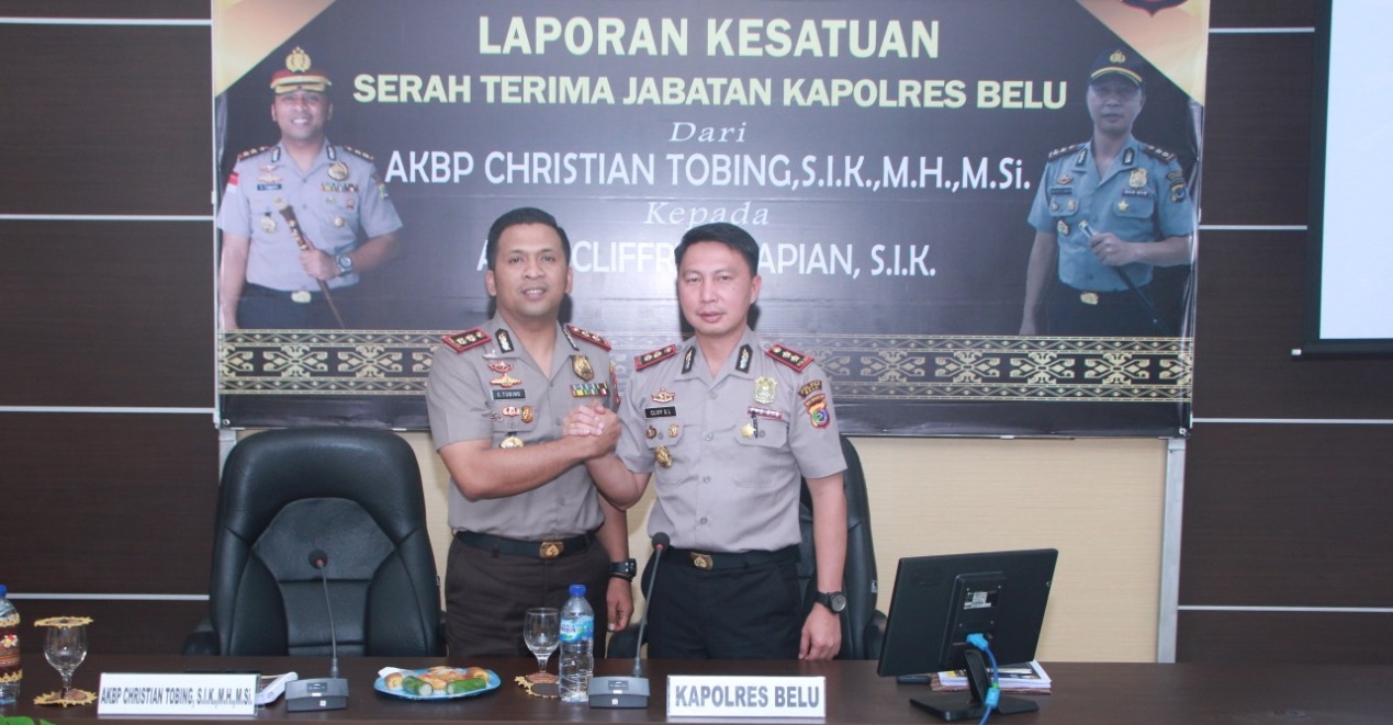 Laporan Kesatuan, Kapolres Belu AKBP Cliffry Janji Tingkatkan Prestasi yang Diraih Pejabat Lama