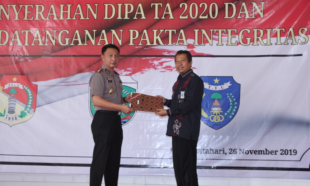 Kapolres Belu Hadiri Acara Penyerahan DIPA 2020 Lingkup KPPN Atambua