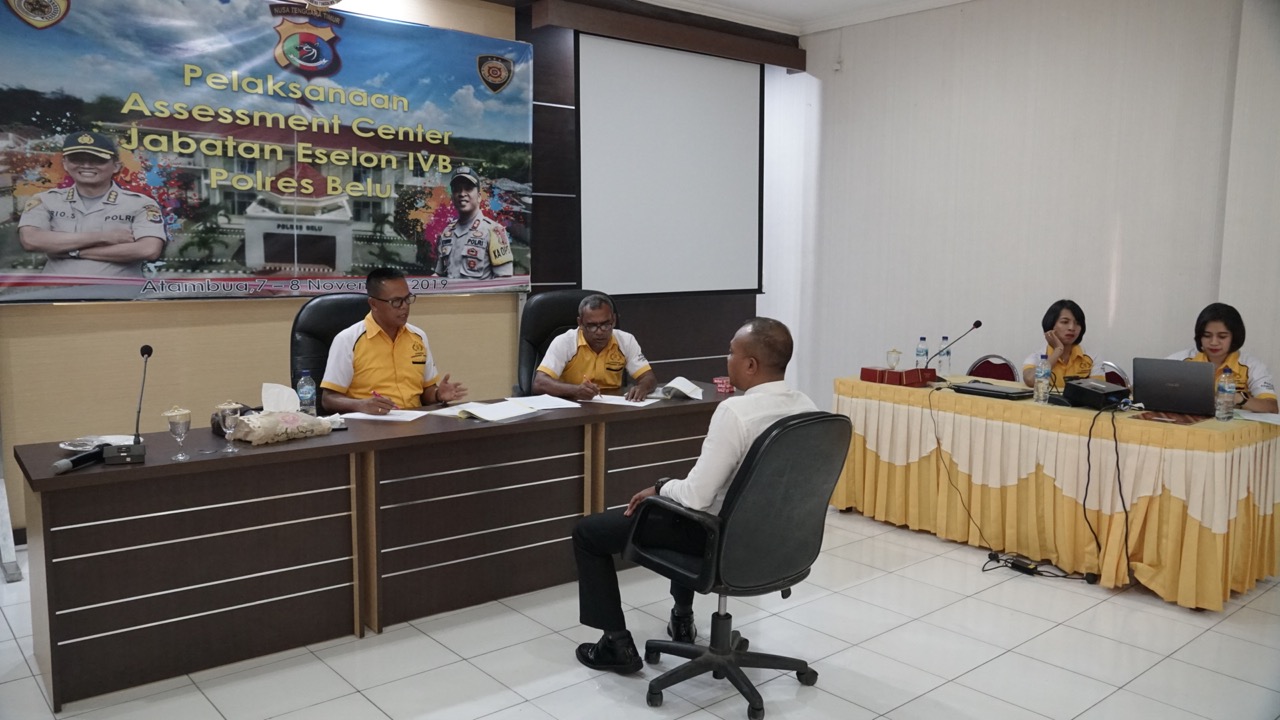 Biro SDM Polda NTT Gelar Assessment Center Jabatan Eselon IV di Polres Belu