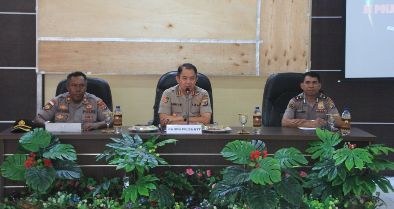 Dipimpin Ka.SPN Polda NTT, Polres Belu Gelar Rakor Kesiapan Latja Siswa Diktuba Polri T.A 2019/2020