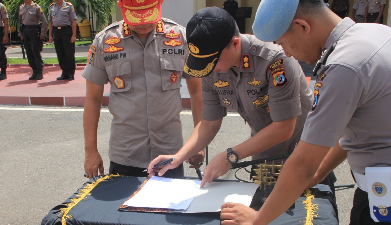 Latihan Kerja Selesai, Kapolres Belu Serahkan Siswa Diktukba kepada Ka.SPN Polda NTT