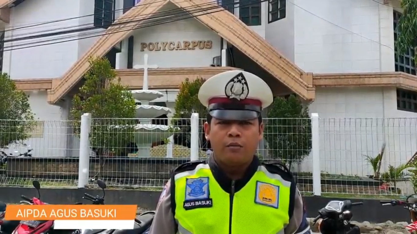 Laporan Terkini suasana Arus Lalu Lintas di seputaran Gereja Polycarpus Pasca Natal Kedua tahun 2019