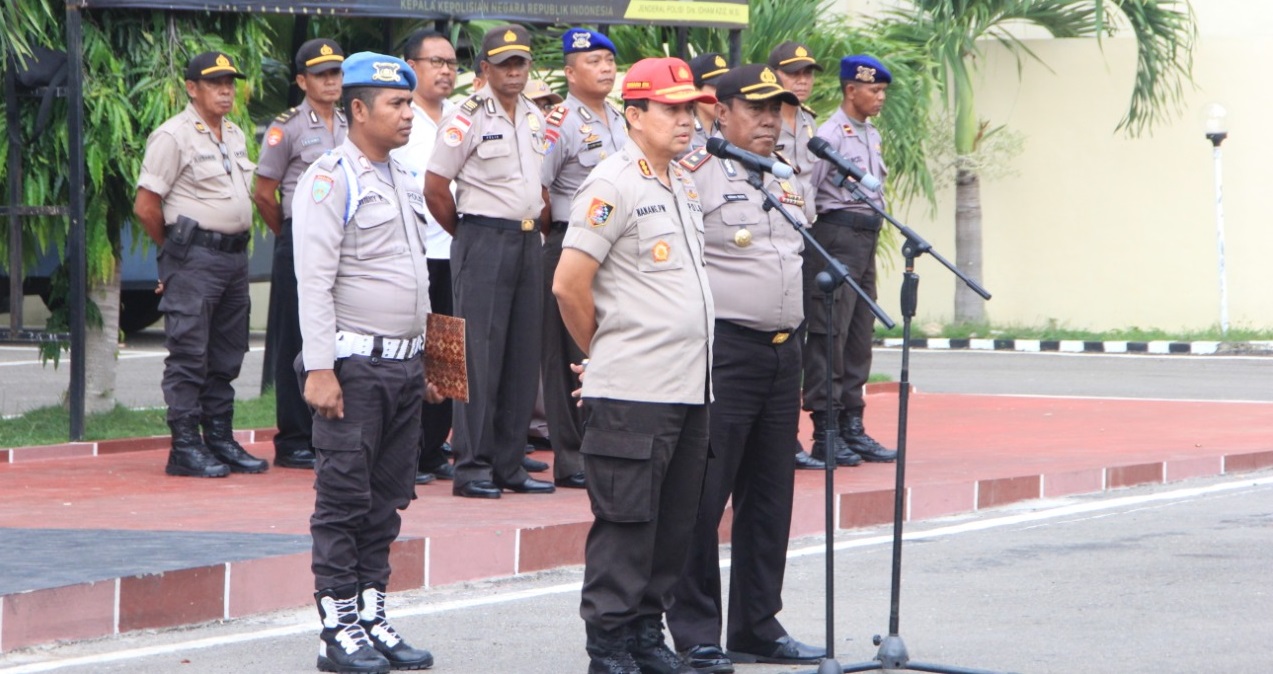 Latihan Kerja di Polres Belu, Ka.SPN Polda NTT Ingatkan Siswa Hindari Pelanggaran Sekecil Apapun