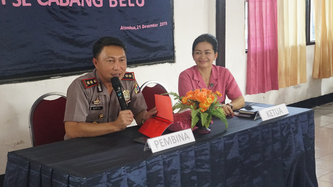 Tatap Muka Perdana dengan Bhayangkari, Kapolres Belu Beberkan Kunci Rumah Tangga yang Harmonis