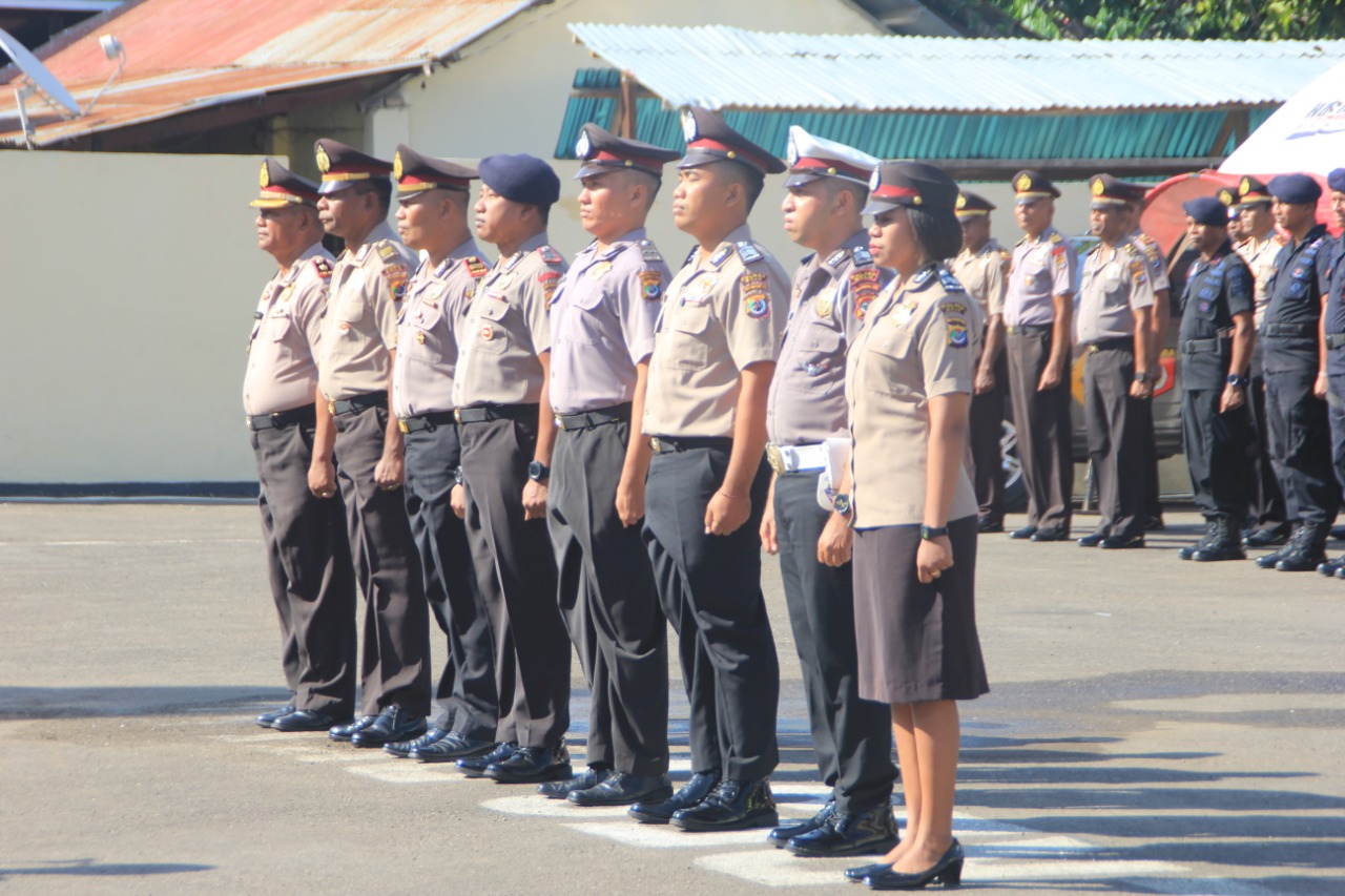 Naik Pangkat ke BRIPTU Hingga KOMPOL, 78 Personil Polres Belu dan Brimob Dapat Kado Manis di Penutup Tahun 2019