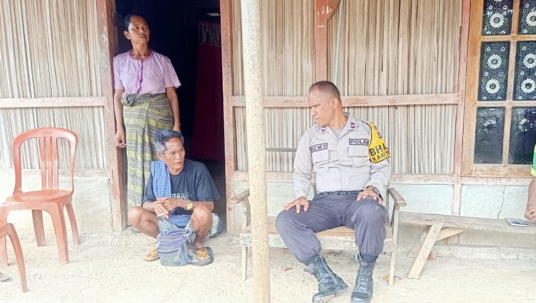 Bhabinkamtibmas Halimodok Ajak Warga Rubah Kebiasaan Buka Lahan Pertanian dengan Cara Membakar