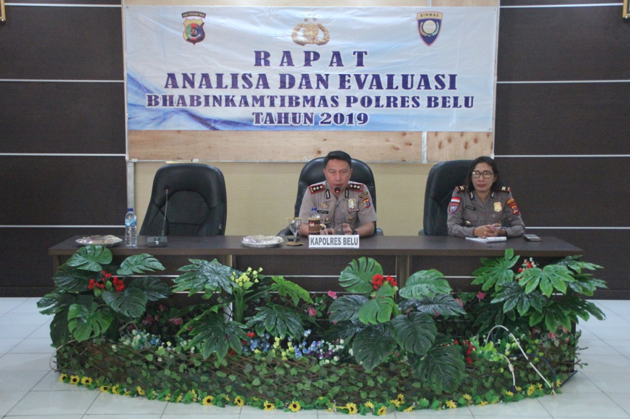 Rapat Anev Perdana, Kapolres Belu Ajak Bhabinkamtibmas Ukir Prestasi dengan Inovasi